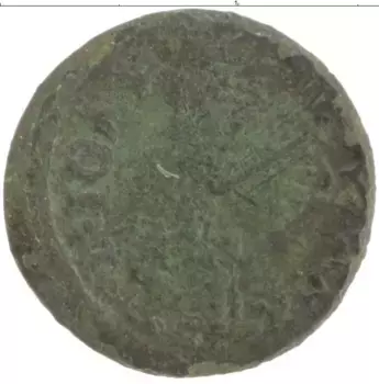 Монета солид Польши 1661 года Медь Ян II Казимир