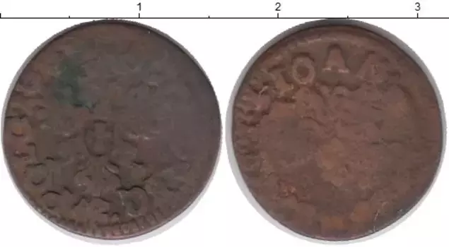 Монета солид Польши Медь