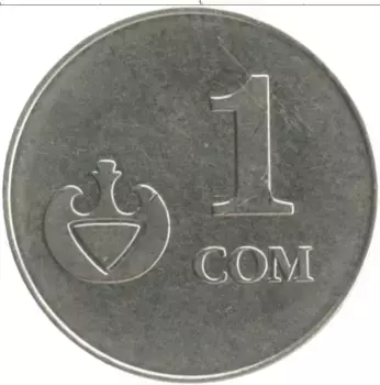 Монета сом Киргизии 2008 года Медно-никель