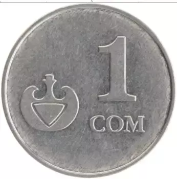 Монета сом Кыргызстана 2008 года Медно-никель