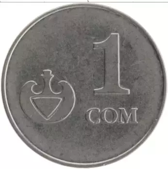 Монета сом Кыргызстана 2008 года Медно-никель