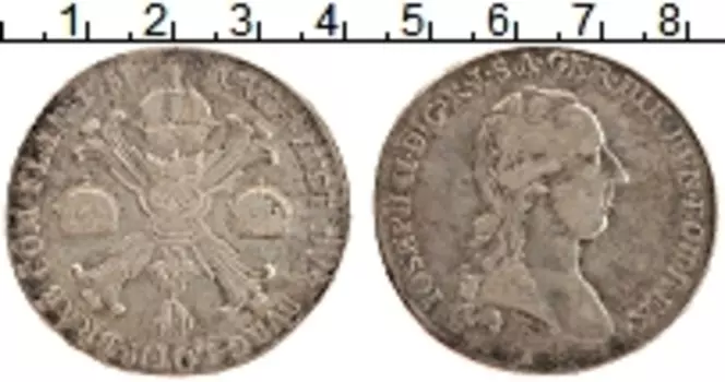 Монета талер 1788 года Серебро Иосиф II