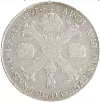 Монета талер 1795 года Серебро Франциск II