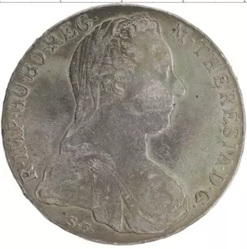 Монета талер Австрии 1780 года Серебро Мария Терезия