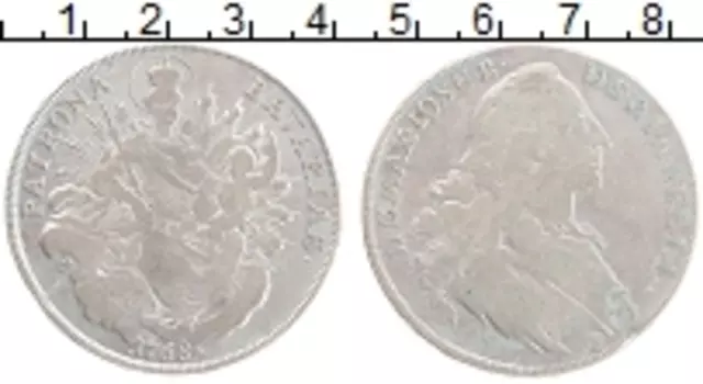 Монета талер Баварии 1768 года Серебро Патрона