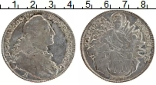 Монета талер Баварии 1774 года Серебро Максимилиан III Иосиф
