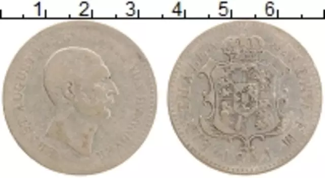 Монета талер Ганновера 1841 года Серебро Эрнст Август