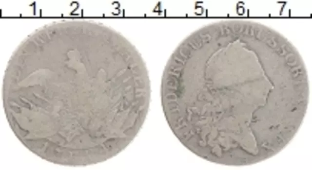 Монета талер Пруссии 1784 года Серебро Фридрих