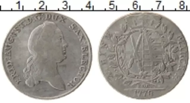 Монета талер Саксонии 1778 года Серебро EDC