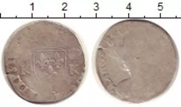 Монета тестон Франции Серебро