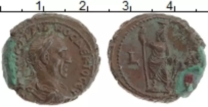 Монета тетрадрахма Александрии Бронза Траян Деций 249-251 гг