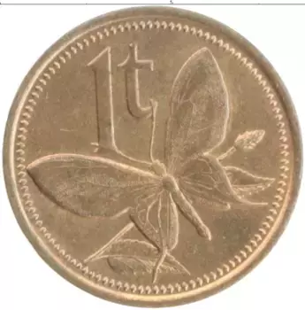 Монета тоа Папуа-Новой Гвинеи 1987 года Бронза