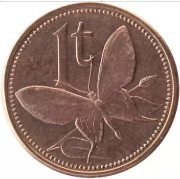 Монета тоа Папуа-Новой Гвинеи 2004 года Бронза