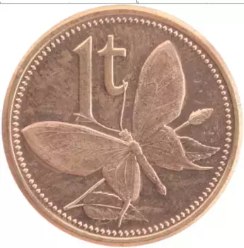 Монета тоа Папуа-Новой Гвинеи 2004 года Бронза