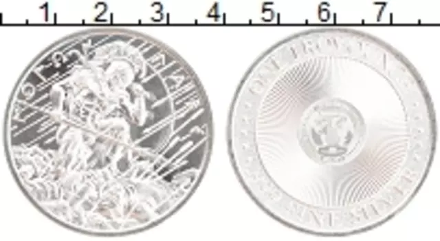 Монета унция Америки Серебро Ганнибал