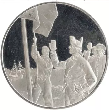 Монета Жетон Америки 1980 года Серебро Монетный двор Франклина