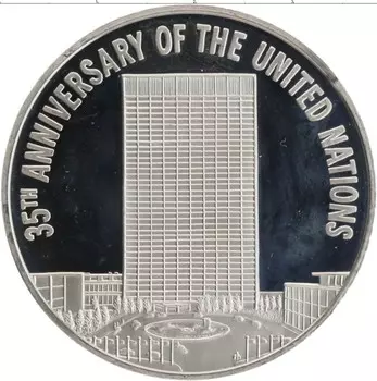 Монета Жетон Америки 1980 года Серебро Монетный двор Франклина