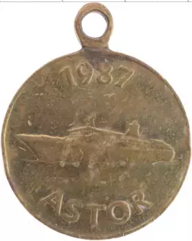 Монета Жетон Америки 1987 года Латунь Токен