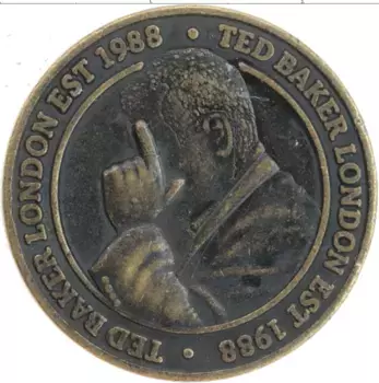 Монета Жетон Англии 1988 года Бронза Тед Бэкер, Лондон