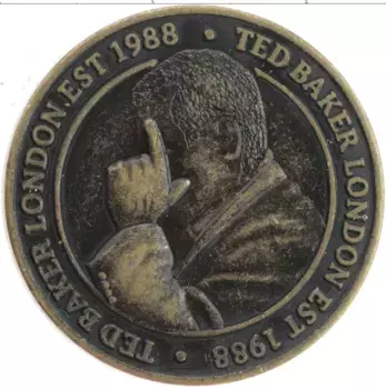 Монета Жетон Англии 1988 года Бронза Тед Бэкер, Лондон