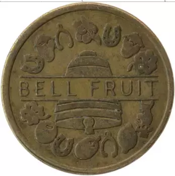 Монета Жетон Англии Латунь Bell Fruit