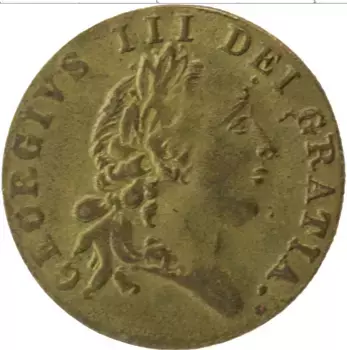 Монета Жетон Англии Латунь Георг III 1701 г