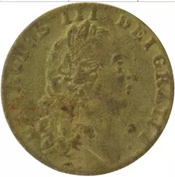 Монета Жетон Англии Латунь Георг III 1701