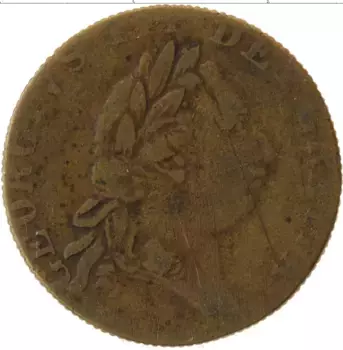 Монета Жетон Англии Латунь Георг III 1768