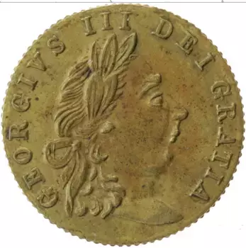 Монета Жетон Англии Латунь Георг III 1768 г