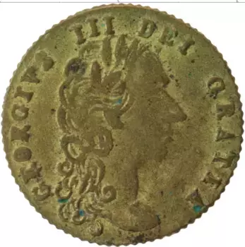 Монета Жетон Англии Латунь Георг III 1788 г