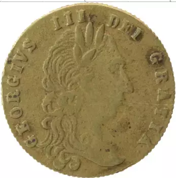 Монета Жетон Англии Латунь Георг III 1788 г