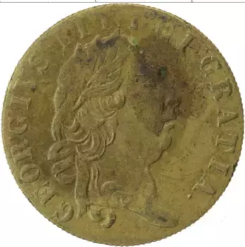 Монета Жетон Англии Латунь Георг III 1788 г