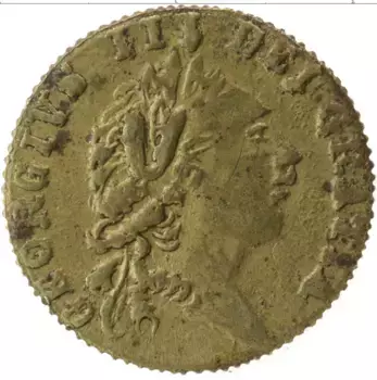 Монета Жетон Англии Латунь Георг III 1788