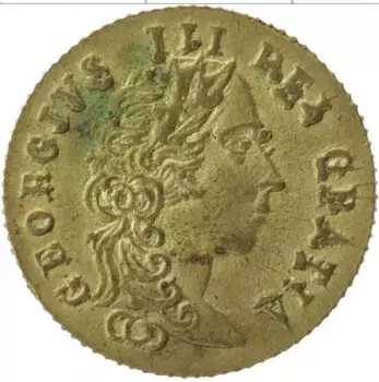Монета Жетон Англии Латунь Георг III 1797 г