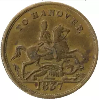 Монета Жетон Англии Латунь Виктория