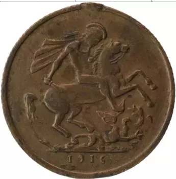 Монета Жетон Англии Медь Эдуард VII