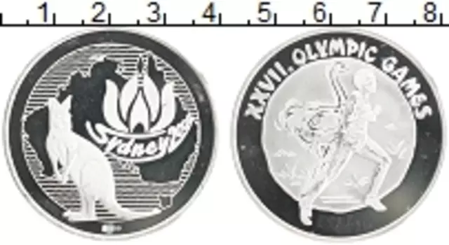 Монета Жетон Австралии 2000 года Серебро Олимпийские игры в Сиднее