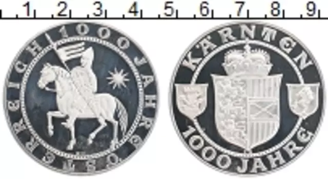 Монета Жетон Австрии Серебро 1000 лет Австрии