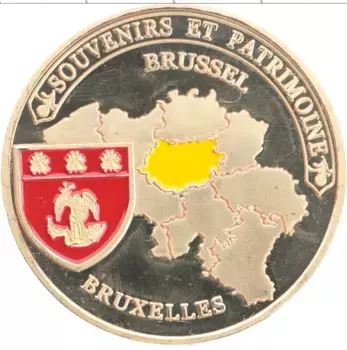Монета Жетон Бельгии Латунь Брюссель