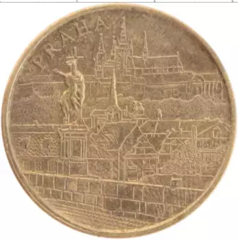 Монета Жетон Чехии Латунь Прага