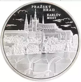 Монета Жетон Чехии Посеребрение Прага