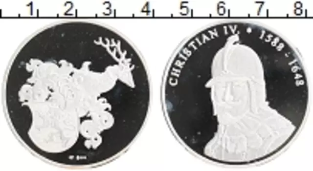 Монета Жетон Дании Серебро Кристиан IV