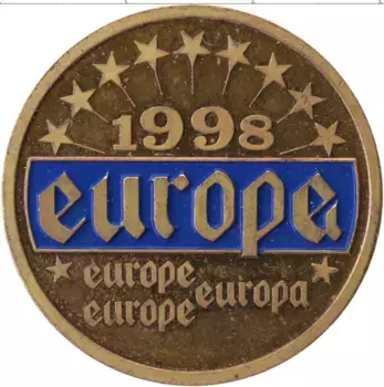 Монета Жетон Европы 1998 года Латунь