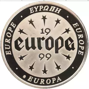 Монета Жетон Европы 1999 года Медно-никель Флаг Евросоюза