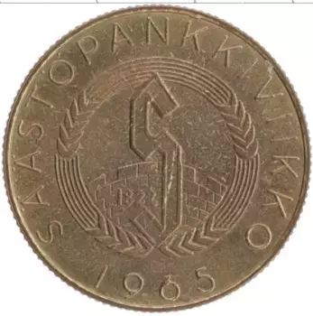 Монета Жетон Финляндии 1965 года Бронза Карл Густав Маннергейм