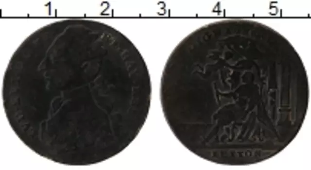 Монета Жетон Франции 1774 года Медь Коронация Людовика XVI