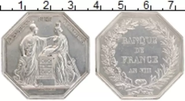 Монета Жетон Франции 1800 года Серебро Торговая палата