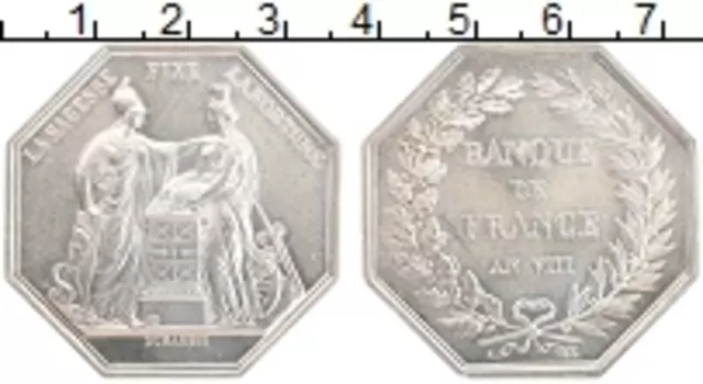 Монета Жетон Франции 1800 года Серебро Торговая палата