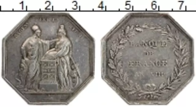 Монета Жетон Франции 1800 года Серебро Жетон счетной палаты