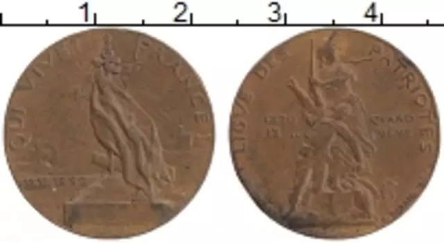 Монета Жетон Франции 1882 года Бронза Май 1882